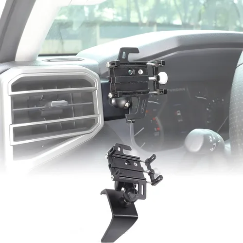 Miniatura 8 de CHEAYAR Soporte de teléfono para automóvil compatible con Toyota Tundra/Sequoia 2022-2023, soporte para teléfono de automóvil, soporte de teléfono