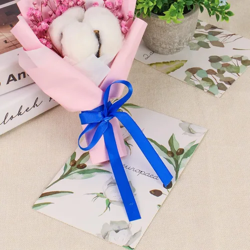 Miniatura 5 de Cinta de satén de poliéster azul de 3/8 pulgadas para envolver regalos, cinta de tela de alta densidad de 100 yardas para bodas, envoltura
