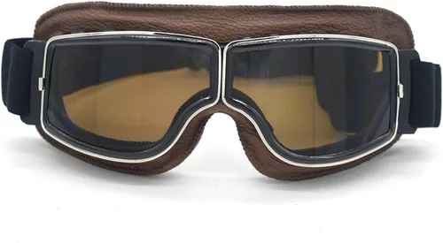 Miniatura 15 de Gafas de Motocicleta Vintage Antiarañazos Gafas de Scooter Esquí para Hombres Mujeres Adultos
