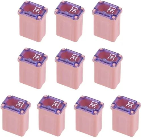 Paquete de 10 fusibles 608830 micro cartucho de 30 amperios, fusibles micro FMM Mcase Micro hembra