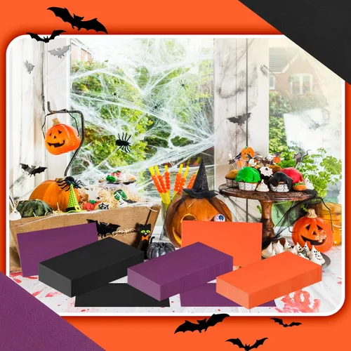 Miniatura 5 de Qilery Juneteenth - 120 servilletas de papel desechables para invitados de cóctel para fiestas afroamericanas, toallas de mano, decoración de Morado