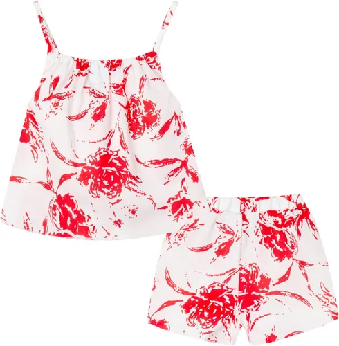 Miniatura 76 de LittleSpring Conjunto de verano para niñas con camiseta sin mangas y pantalones cortos florales