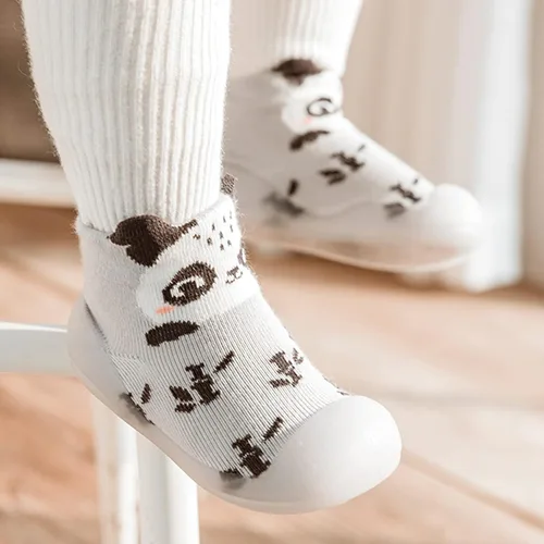 Miniatura 3 de Zapatos de cuna para bebé, para interiores, para primeros pasos, cálidos, para niñas y niños, zapatos de deporte lindos animales, zapatos