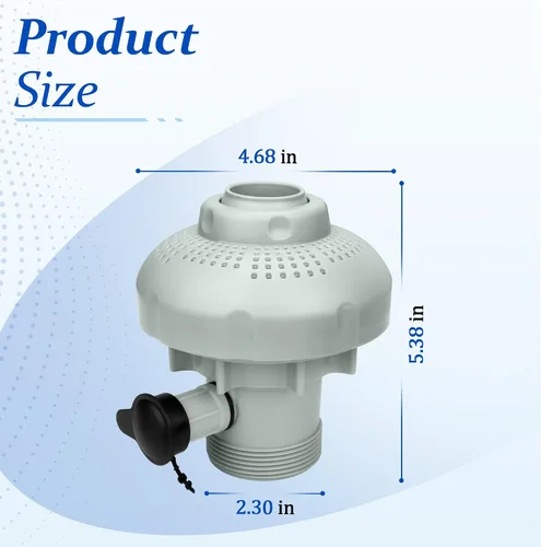 Miniatura 3 de Boquilla grande del aire de la entrada 12355 para la válvula del jet de aire de Intex, piezas de recambio del jet del retorno de la piscina sobre
