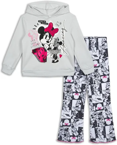 Miniatura 11 de Disney Minnie Mouse - Conjunto de sudadera de forro polar con capucha cruzada y leggings para bebés y niños grandes (12 meses - 14-16)