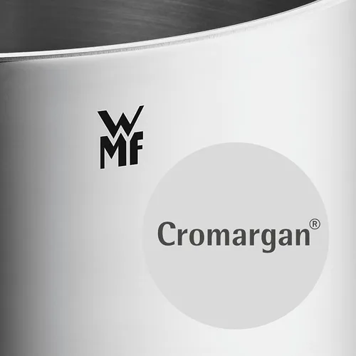 Miniatura 9 de WMF Juego de 4 cacerolas de inducción con tapa de vidrio de acero inoxidable pulido Cromargan con 4 funciones de vertido, ollas de inducción, escala