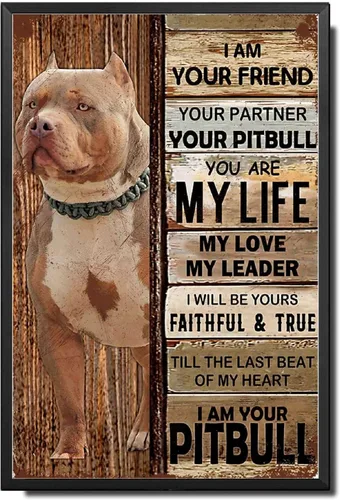 Miniatura 35 de Lygond Letrero de metal con texto en inglés "I Am Your Friend", regalo para amantes de Doberman, amantes de los perros, impresiones artísticas