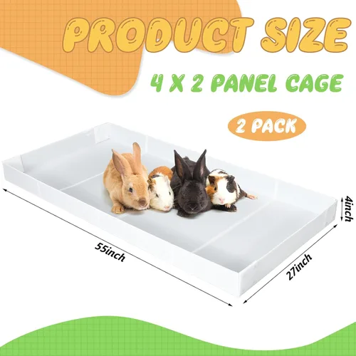 Miniatura 3 de Wenqik 2 Piezas Forro para Jaula de Cobayas Forro de Plástico Corrugado para Jaula Base Tamaño de Panel 2 x 4 Forro Inferior para Jaula de Cobayas