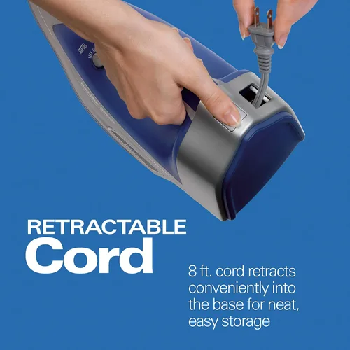 Miniatura 4 de Hamilton Beach Plancha de vapor y vaporizador vertical para ropa con suela de Durathon resistente a los arañazos, cable retráctil de 8 pies, apagado