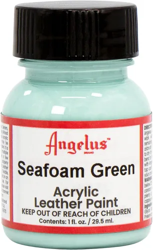 Miniatura 112 de Angelus - Pintura acrílica para cuero, 4 Fl Oz, color blanco - Pintura para cuero profesional flexible, resistente a grietas, arañazos