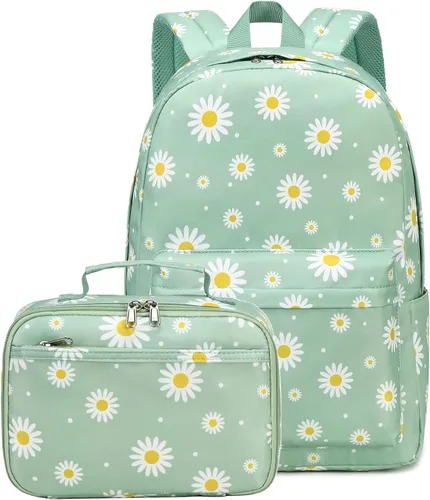 Miniatura 5 de CAMTOP Juego de morral y lonchera para niñas de preescolar y primaria