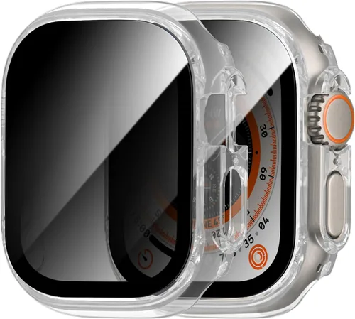 Miniatura 7 de Paquete de 2 fundas protectoras de pantalla para Apple Watch SE 2025 SE Series 6 5 4 SE de 40mm, protector de vidrio Anti-Espía, cubierta rígida