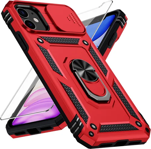 Miniatura 11 de Funda para iPhone 11 Pro con cubierta para lente de cámara, protector de pantalla HD, protección contra caídas de grado militar de 10 pies, soporte