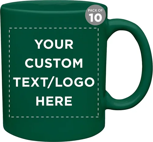 Miniatura 12 de Tazas de café de cerámica personalizadas para el Día del Padre, 11 onzas, juego de 10/50/100, paquete personalizado a granel, juego de tazas de café