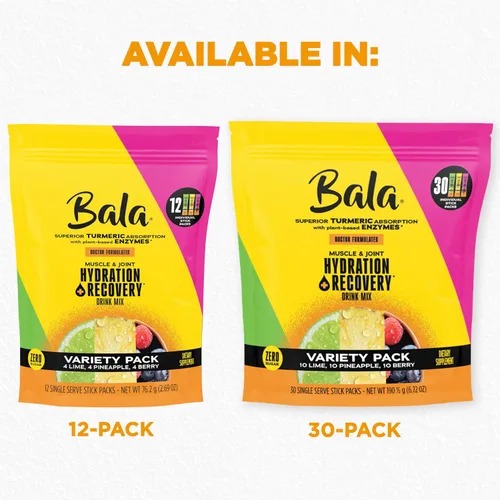 Miniatura 10 de Bala Total Body Wellness - Mezcla de bebida para hidratar y recuperar, paquete variado, piña, lima y bayas, 4 por sabor, electrolitos sin azúcar