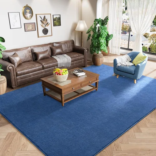 Miniatura 35 de Amearea Alfombras Modernas de Área para Dormitorio Sala de Estar, 4x6 Pies Gris Alfombra de Espuma Viscoelástica Engrosada, Alfombras Mullidas