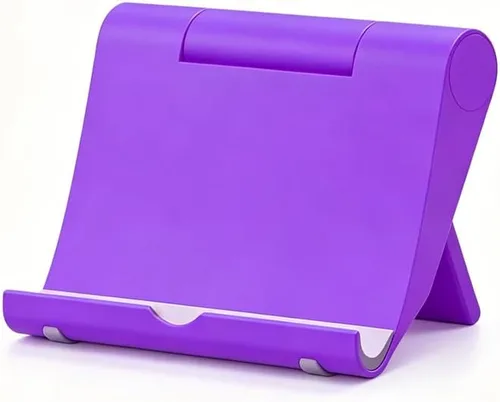 Miniatura 20 de Soporte para tableta, soporte plegable ajustable para teléfono celular, compatible con la mayoría de iPad y teléfonos inteligentes, accesorio