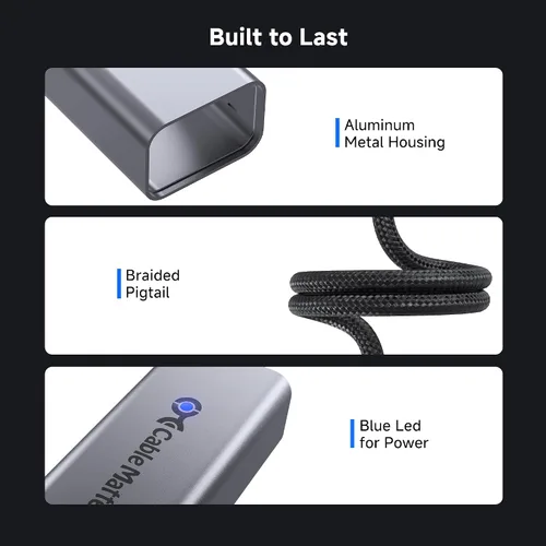 Miniatura 5 de Cable Matters Adaptador USB C a Ethernet, adaptador de red Gigabit Ethernet a USB C para 1000 Mbps, compatible con MacBook, iPhone 16 Pro/Max, iPad