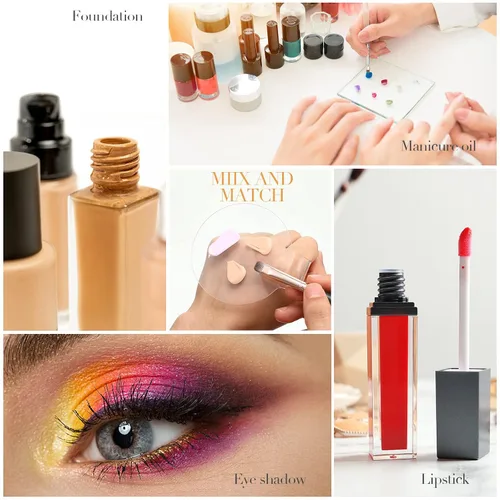 Miniatura 5 de Paleta de mezcla de maquillaje, bandeja de mezcla de maquillaje, paleta de base acrílica, sombra de ojos clara, base cosmética de mano, plato