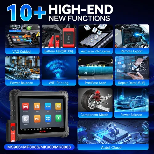 Miniatura 8 de Autel Escáner MaxiSys MS906MAX, versión actualizada de Ms906Pro, herramienta de escaneo superior, herramienta de diagnóstico bidireccional