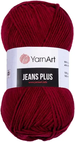 Miniatura 12 de YarnArt Jeans Plus - Hilo de mezcla de algodón suave, 100g (3.5 onzas), 160m (174 yardas), 55% algodón, 45% acrílico, grosor medio #4, ideal