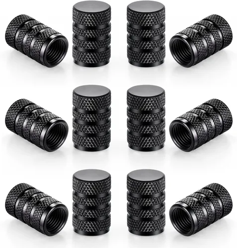 SINGARO 12 tapas de vástago de válvula de neumático, accesorios exteriores de automóvil, cubierta de válvula de aleación de aluminio universal para