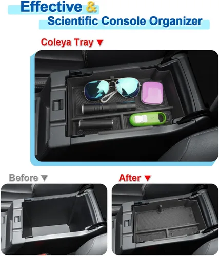 Miniatura 6 de 2024 2025 2026 Organizador de Consola Central para Subaru Crosstrek (Base/Premium/Sport/Limited/Wilderness), Bandeja de Consola para Subaru Negro