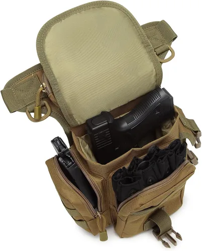 Miniatura 5 de Bolsa táctica de la pierna de la caída del muslo paquete militar de la cintura para la motocicleta Racing Bike Ciclismo senderismo equitación