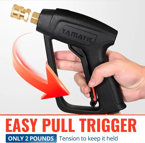 Miniatura 4 de YAMATIC - Pistola de lavado a presión y varilla con 5 boquillas de pulverización, accesorio de repuesto M22-14mm y M22-15mm para lavadoras a presión
