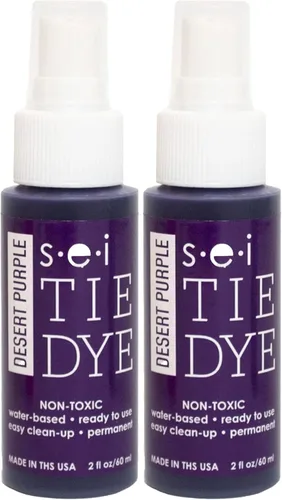 Miniatura 27 de S.E.I. Botella de spray de teñido anudado de caléndula: 2 oz. Spray de tinte de tela no tóxico, tinte permanente para ropa DIY, One Step