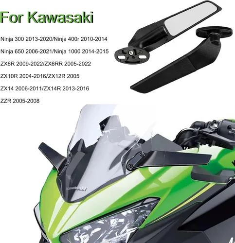 Miniatura 3 de Espejo retrovisor de motocicleta para Yamaha R1 R3 R6S para Honda CBR600RR CBR1000RR CBR300RR para Ninja 400 ZX6R ZX10R para Suzuki GSXR600 GSXR750