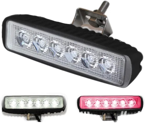 Wave One Marine luz de LED de doble color para barco esparcidora de cubierta con haz de inundación, hardware y soporte de acero inoxidable IP68