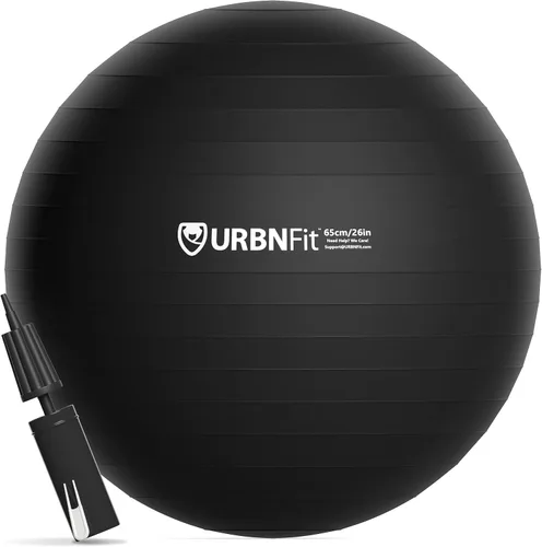 URBNFit - Pelota de ejercicio, entrenamiento y yoga en varios tamaños, pelota para embarazo y estabilidad, antiestallido, incluye bomba de inflado