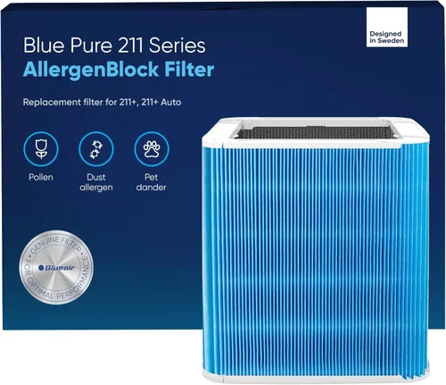 Miniatura 5 de Blueair Blue Pure 211 - filtro de repuesto, partícula y carbón activado, se adapta al purificador de aire Blue Pure 211