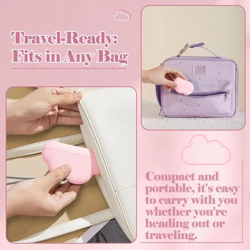 Miniatura 4 de Mini rodillo de pelusa para viaje con cubierta, rodillo de pelusa recargable para ropa y pelo de mascotas, rodillo compacto de tamaño de viaje