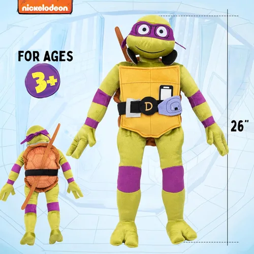 Miniatura 2 de Jay Franco Nickelodeon Teenage Mutant Ninja Turtles Donatello - Almohada de peluche súper suave - Microfibra de poliéster, 26 pulgadas Púrpura