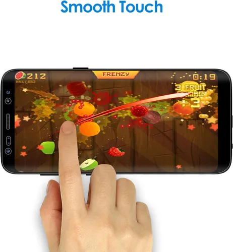 Miniatura 5 de JETech Protector de pantalla para Samsung Galaxy S8, película TPU Ultra HD, compatible con fundas, paquete de 2