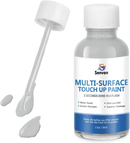 Miniatura 18 de Pintura acrílica para pisos de concreto y garaje, 1 galón, color beige y blanco, kit de 2 autos de 300 a 320 pies cuadrados para interiores