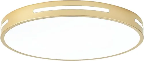 Miniatura 14 de Paquete de 3 lámparas de techo de montaje empotrado doradas LED, lámpara de techo de 24W para dormitorio, montaje en techo regulable, lámpara