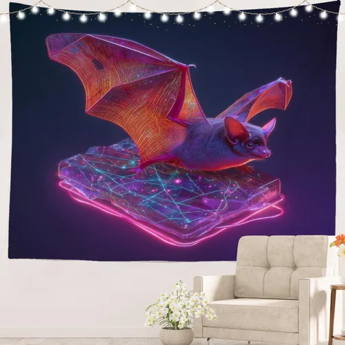 Miniatura 24 de Batmerry Tapiz de geometría sagrada, cubo de metatrones, tapete de pícnic de geometría sagrada, tapiz hippie trippy, arte de pared, decoración