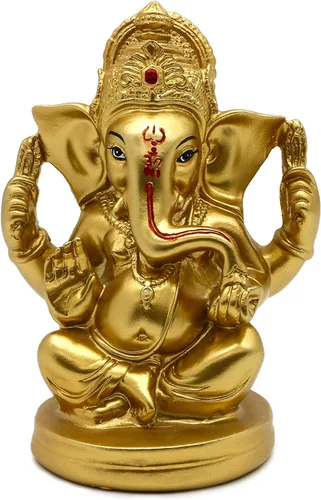 alikiki Estatuas hindúes de Dios Señor Ganesha – 5 pulgadas de alto, india, Dios Ganesha, ídolo para el hogar, decoración de mandir Pooja, figura