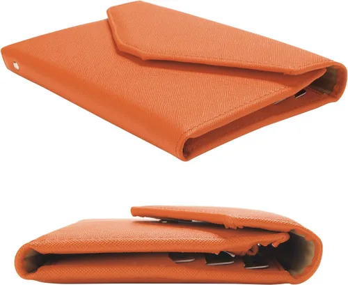 Miniatura 105 de Zoppen - Billetera de viaje con bloqueo RFID multiusos (Ver.4) Portatarjetas de pasaporte y vacunas, organizador de documentos de tres pliegues