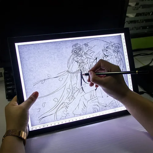 Miniatura 6 de XIAOSTAR Caja de luz para dibujo, pizarra de trazado con cable de carga tipo C y brillo ajustable para artistas, animación, dibujo, bocetos