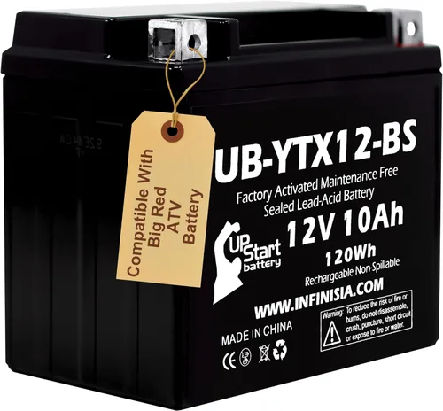 Repuesto para Honda ATC250ES Big Red 250 CC 1985, activada en fábrica, libre de mantenimiento, batería ATV de 12 V y 10 Ah, UB-YTX12-BS
