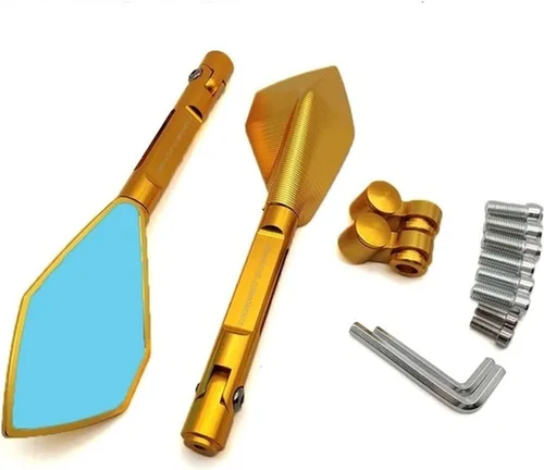Miniatura 12 de Accesorios Espejos de motocicleta CNC aluminio para manillar de moto espejos retrovisores azul para BMW S1000RR S1000XR S1000r Gs 1200 F 650 700 Gs