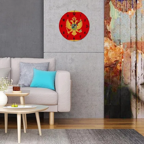 Miniatura 761 de Cheyan Reloj de pared con bandera de Canadá de 12 pulgadas, silencioso, sin tictac, de PVC, funciona con pilas, reloj redondo decorativo, regalo