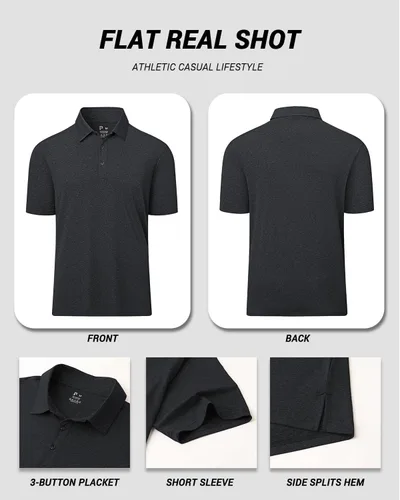 Miniatura 5 de Polu Camisas polo de golf de manga corta para hombre