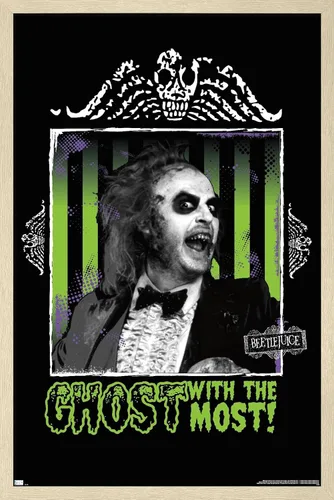 Miniatura 6 de Trends International Beetlejuice - Póster de fantasma con la mayoría de la pared, 34 pulgadas de largo x 22.4 W, paquete de póster y montaje prémium