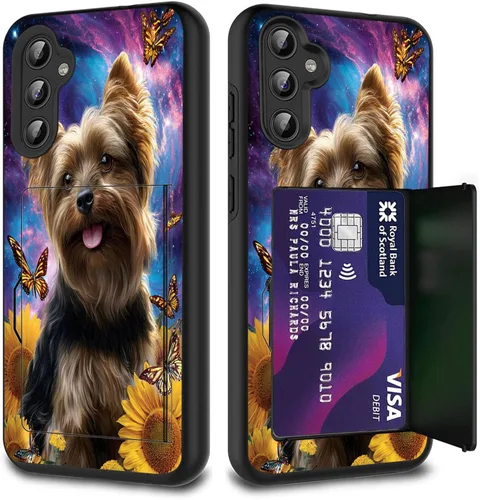 Miniatura 110 de Funda híbrida de doble capa con función atril para Samsung Galaxy A16 5G de 6.9 pulgadas, diseño de vaca con bandera estadounidense