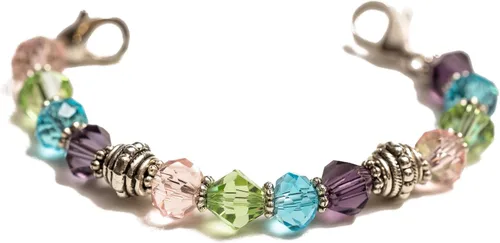 Miniatura 21 de Pulsera elástica de alerta médica, pulsera de identificación médica de repuesto intercambiable, etiqueta de identificación no incluida, cristales